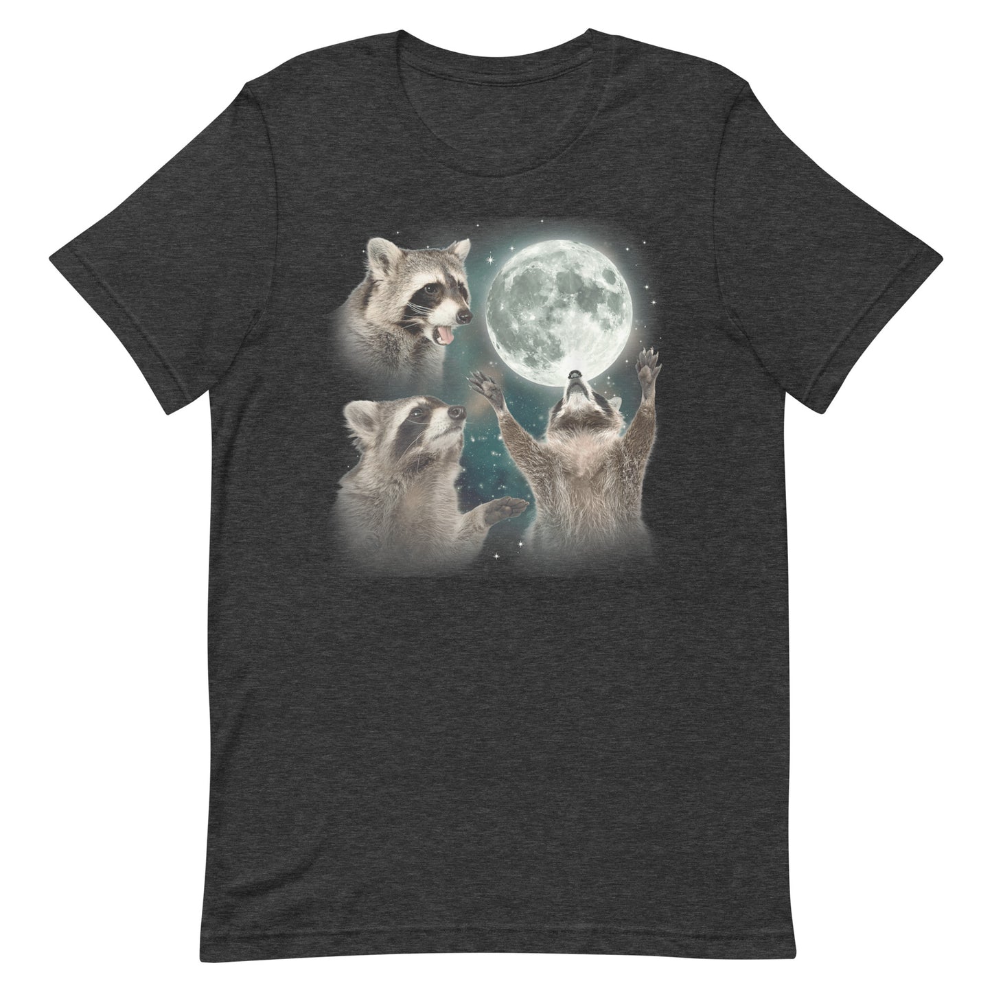 Three Raccoons Moon Unisex T-shirt