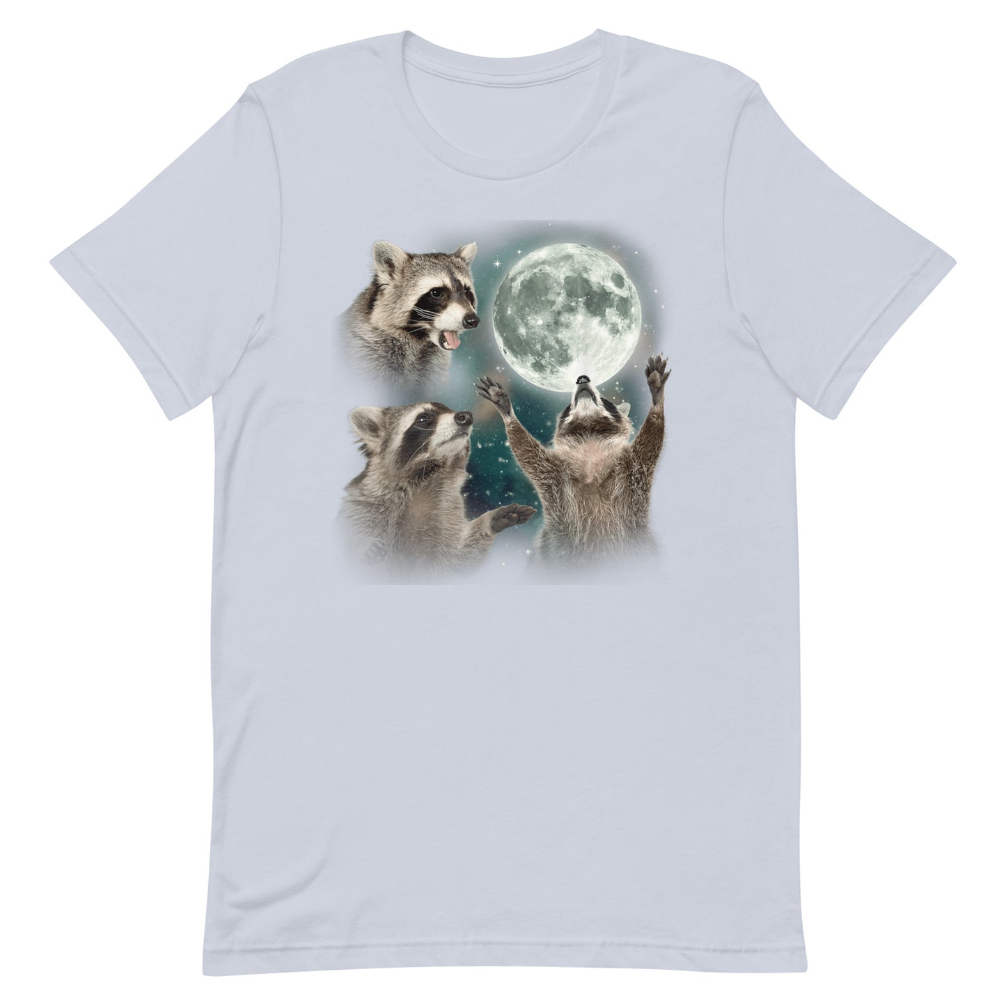 Three Raccoons Moon Unisex T-shirt