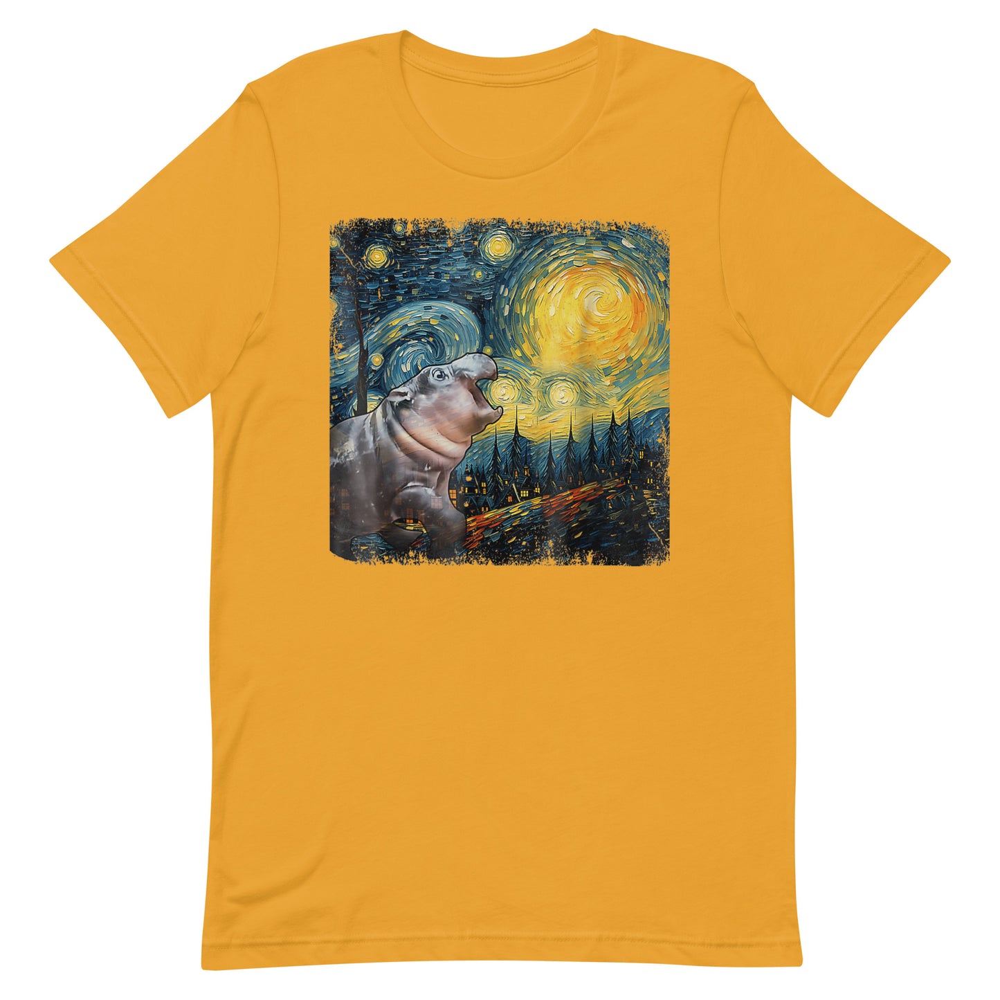 Moo-Deng Van Gogh Unisex T-shirt