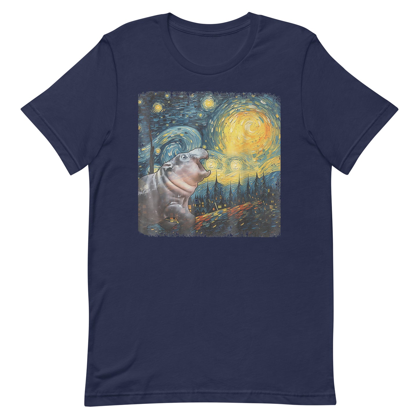 Moo-Deng Van Gogh Unisex T-shirt