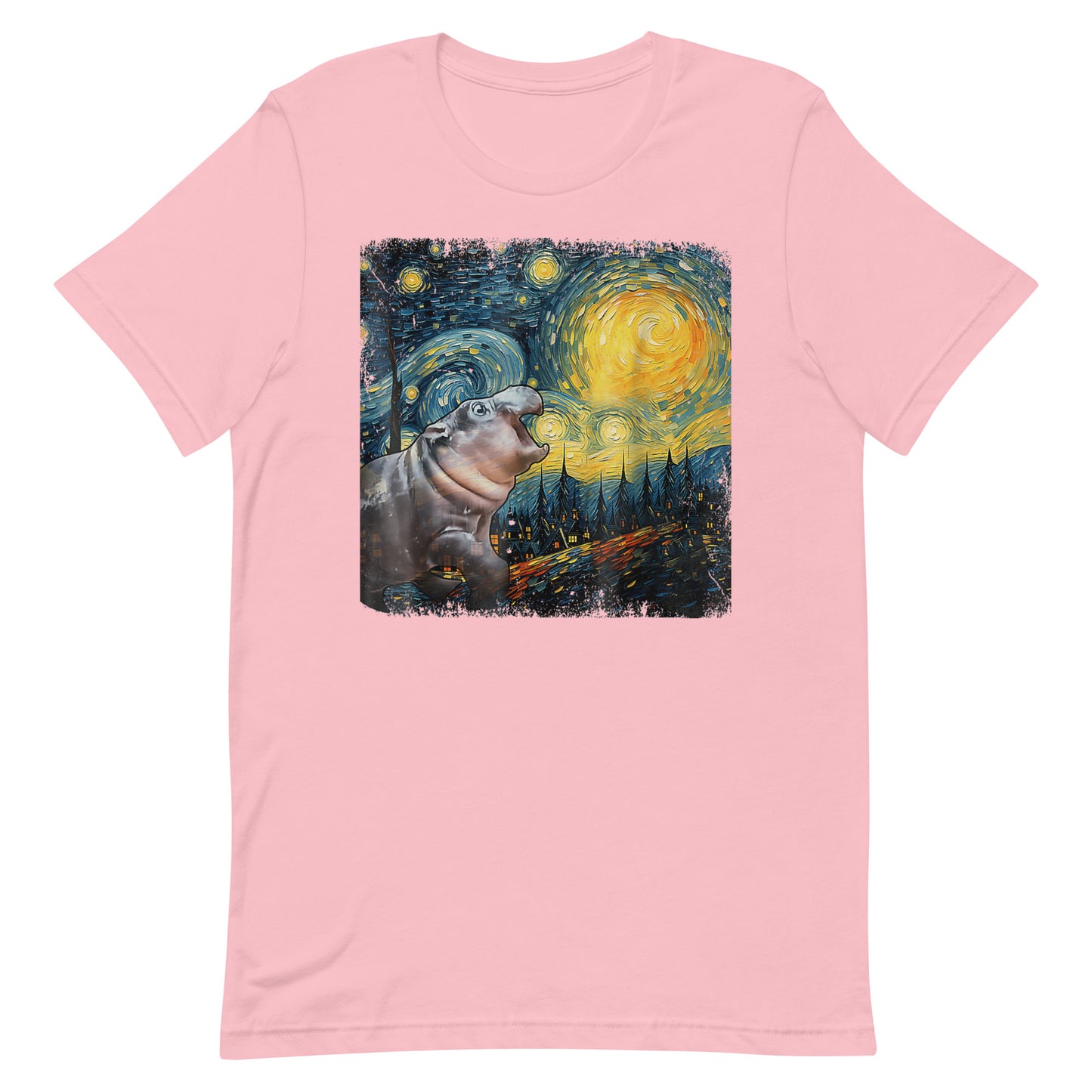 Moo-Deng Van Gogh Unisex T-shirt